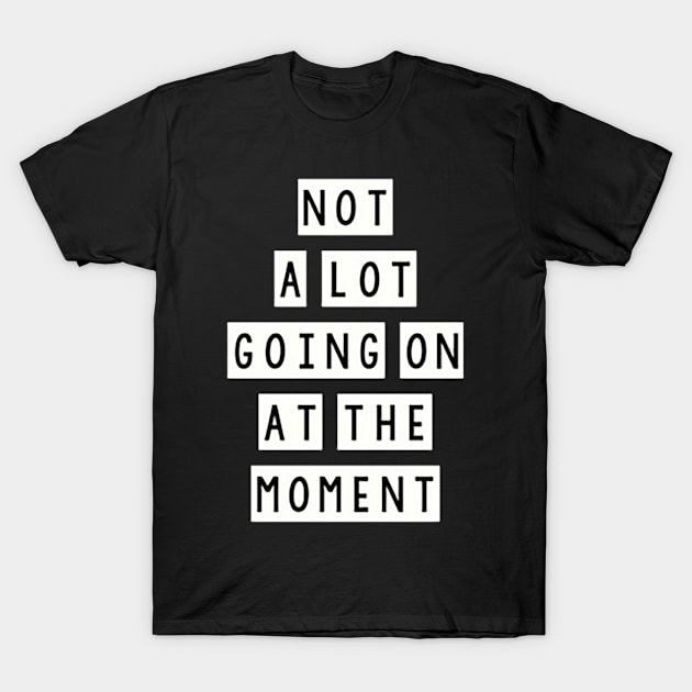 not a lot going on at the moment T-Shirt by ethelmilliken